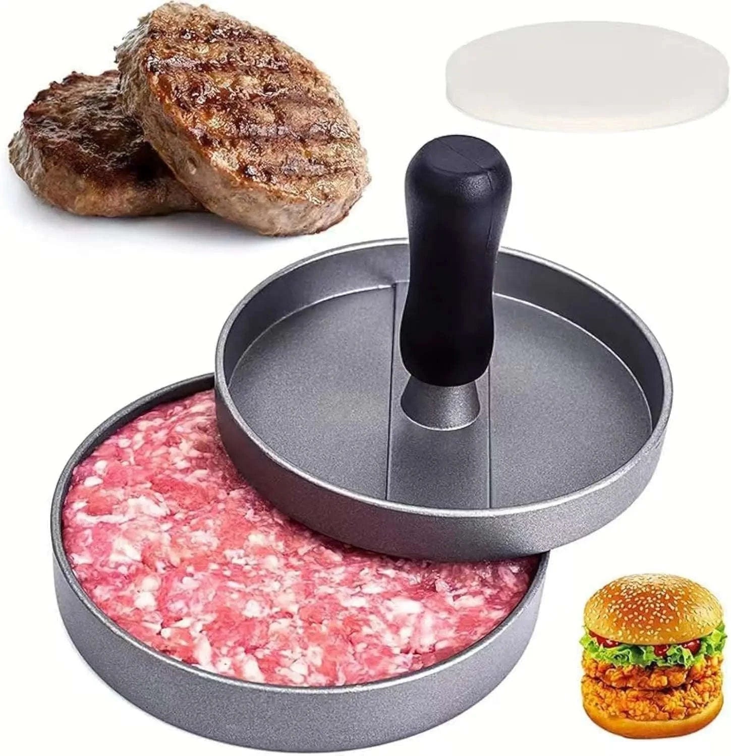 Non-Stick Burger Press for Perfect Hamburger Patties at Home-United States / Other
