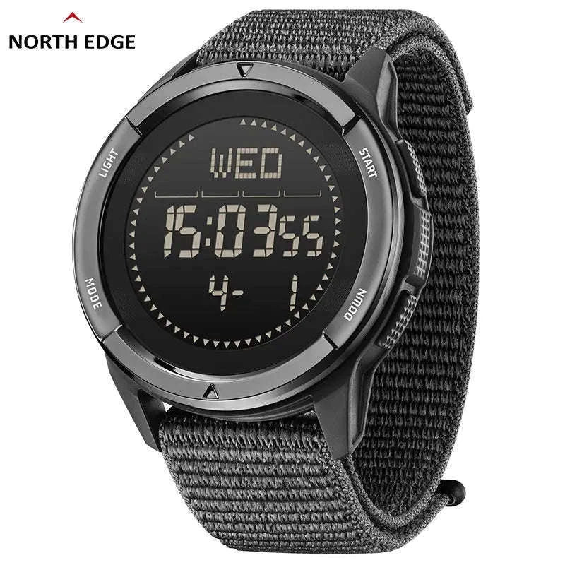 NORTH EDGE ALPS Carbon Fiber Outdoor Watch-Black Strap