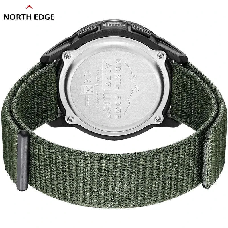 NORTH EDGE ALPS Carbon Fiber Watch-Black Strap