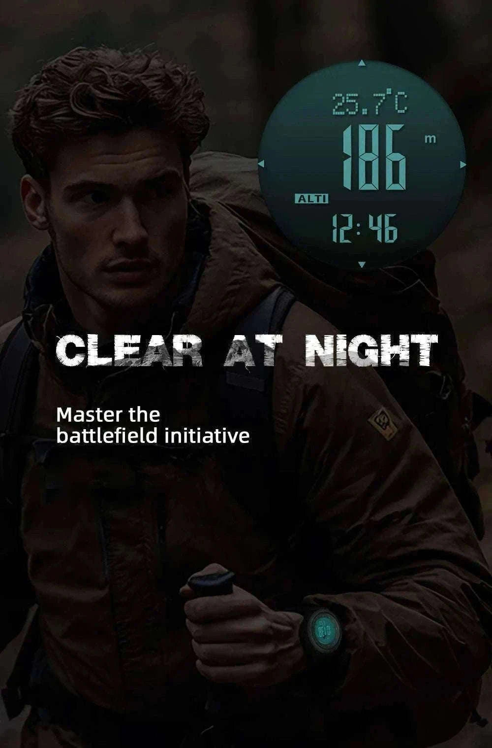North Edge Apache-46 Outdoor Digital Sports Watch-Default Title