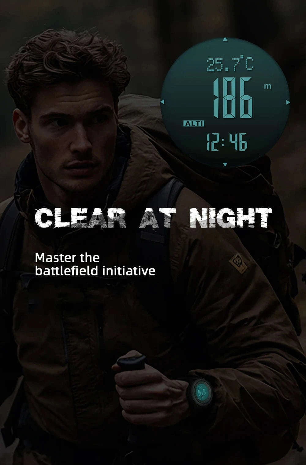 North Edge Apache-46 Outdoor Digital Sports Watch-Default Title