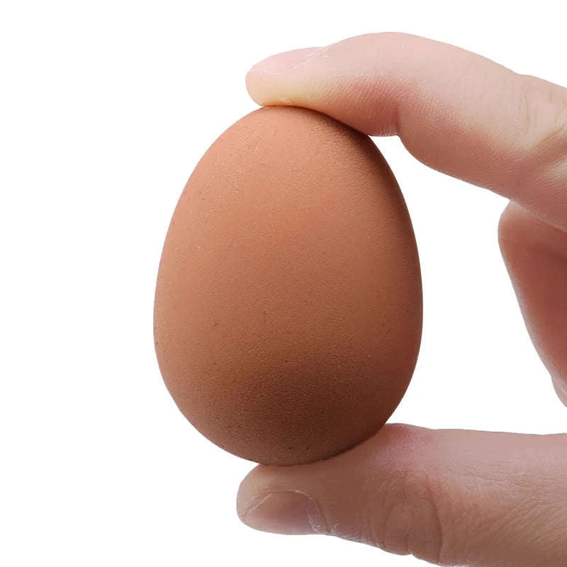 Novelty Bouncy Egg Rubber Toy – Realistic Farm Hatching Egg-Default Title