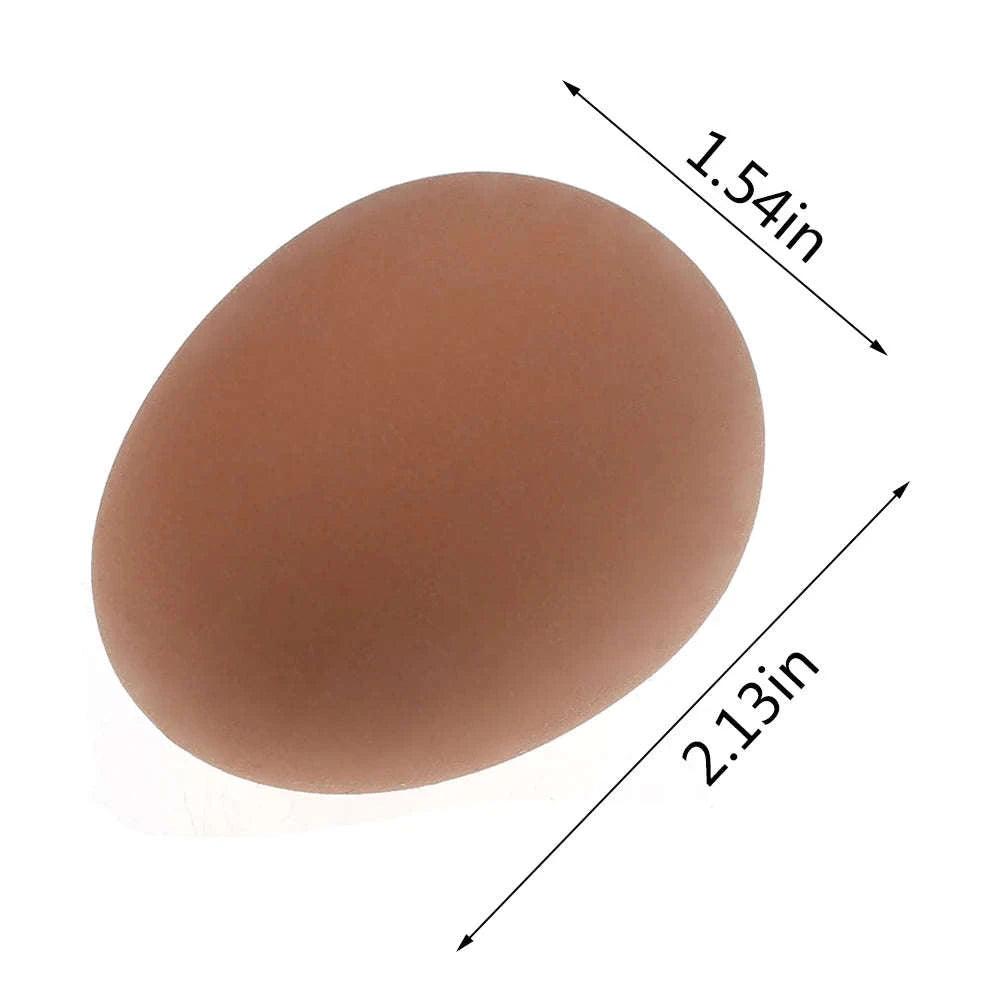 Novelty Bouncy Egg Rubber Toy – Realistic Farm Hatching Egg-Default Title