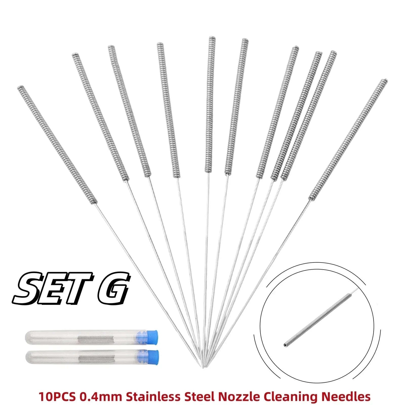 Nozzle Cleaning Needles Kit for Precise 3D Printer Maintenance-SET A / China Mainland