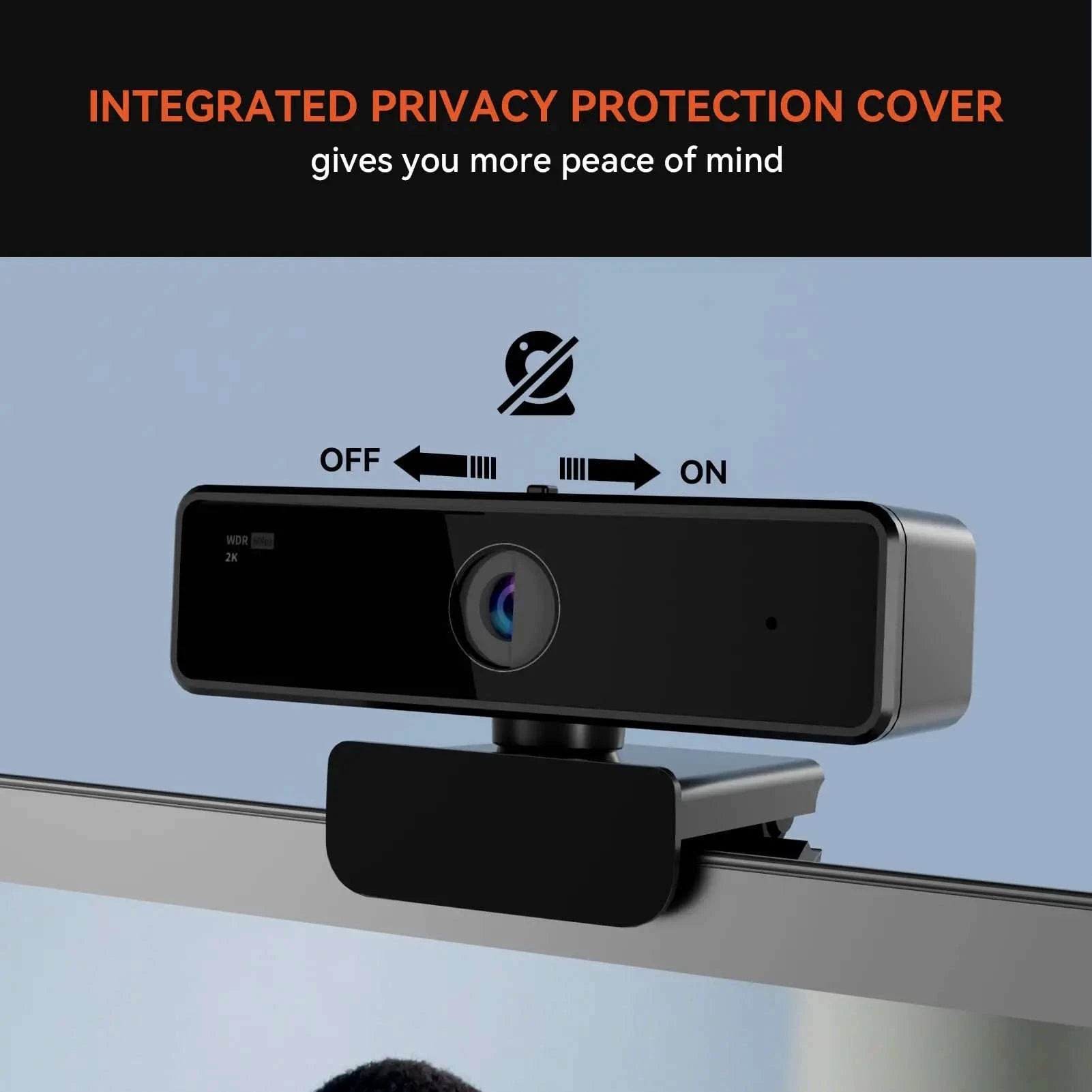 Nuroum 2K QHD Webcam 1440P/60FPS with Noise-Canceling Mics-2K Webcam / United States