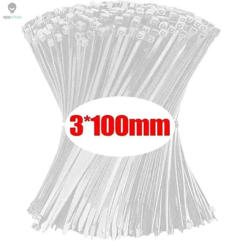 Nylon Self-Locking Cable Ties for Clean, Secure Cable Management-White(4x200mm) / 200pcs
