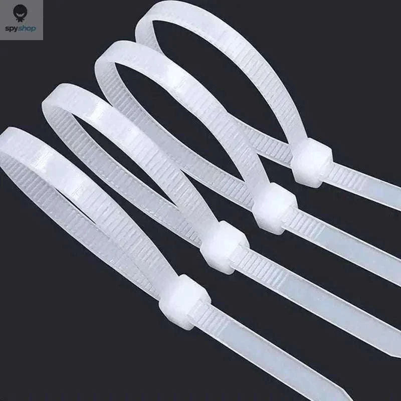 Nylon Self-Locking Cable Ties for Clean, Secure Cable Management-White(4x200mm) / 200pcs