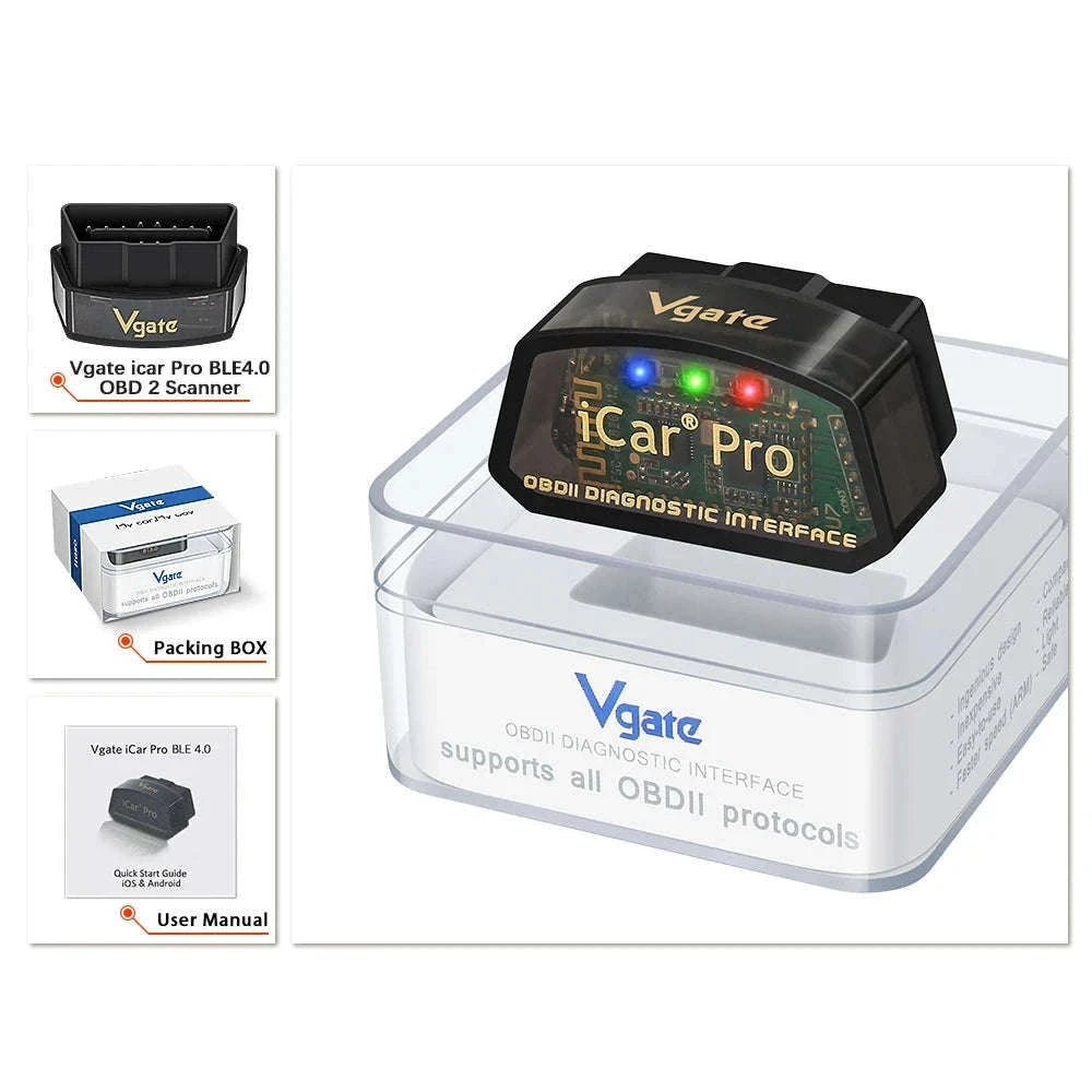 OBD2 Car Diagnostic Tool Bluetooth 4.0 WiFi-BT4.0 Android IOS