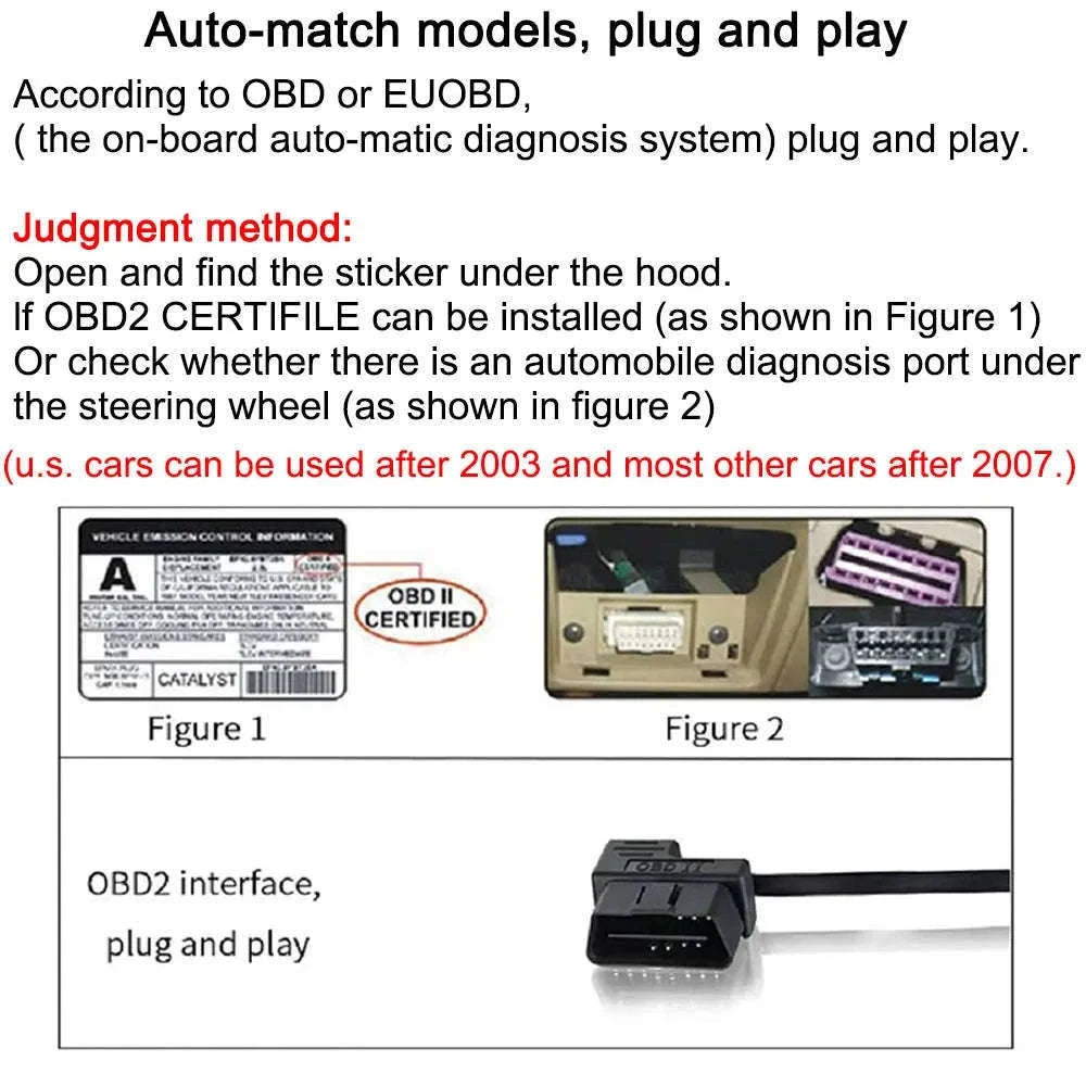 OBD2 Head Up Display Digital Speedometer with Overspeed Alarm-Default Title