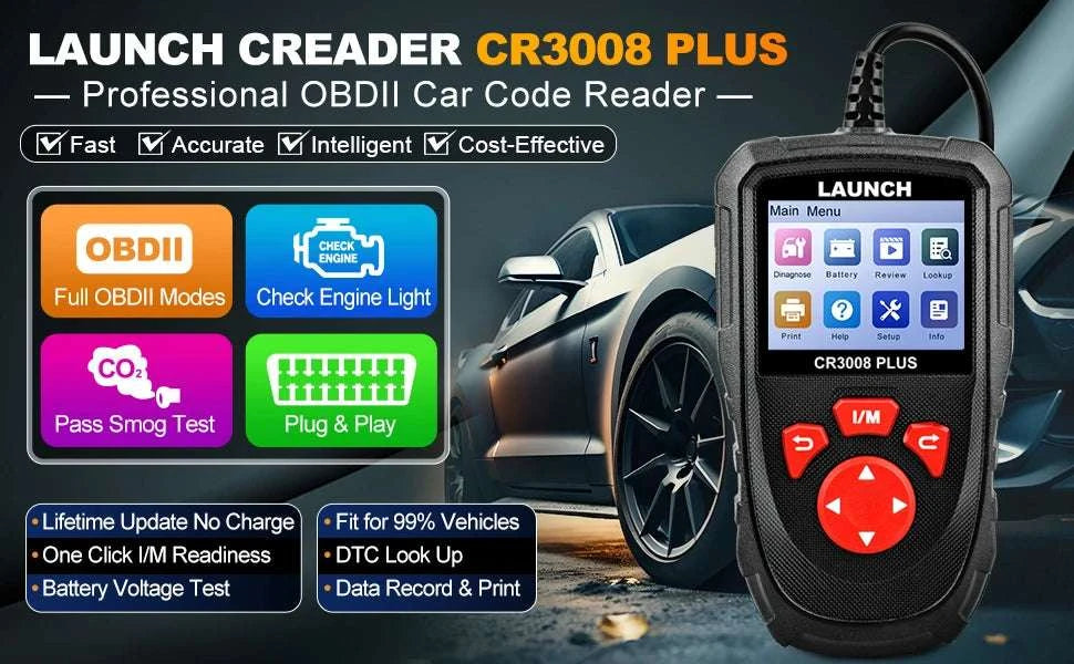OBD2 Scanner Code Reader with Engine Diagnostics & Battery Test-United States