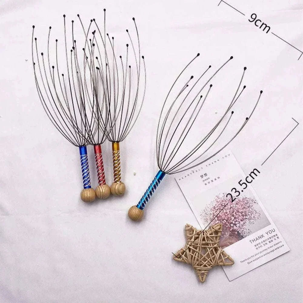 Octopus Head Massager for Relaxing Scalp Relief-1pc Random color