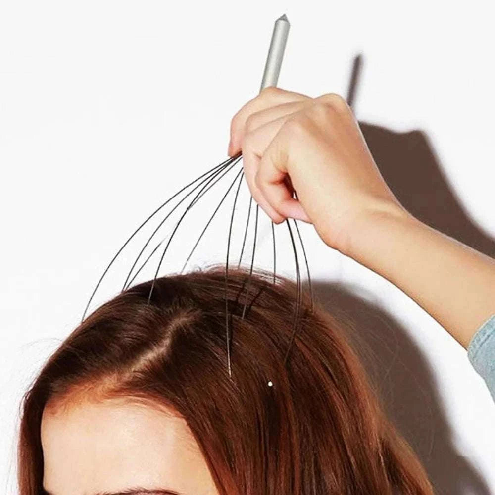Octopus Head Massager for Relaxing Scalp Relief-1pc Random color