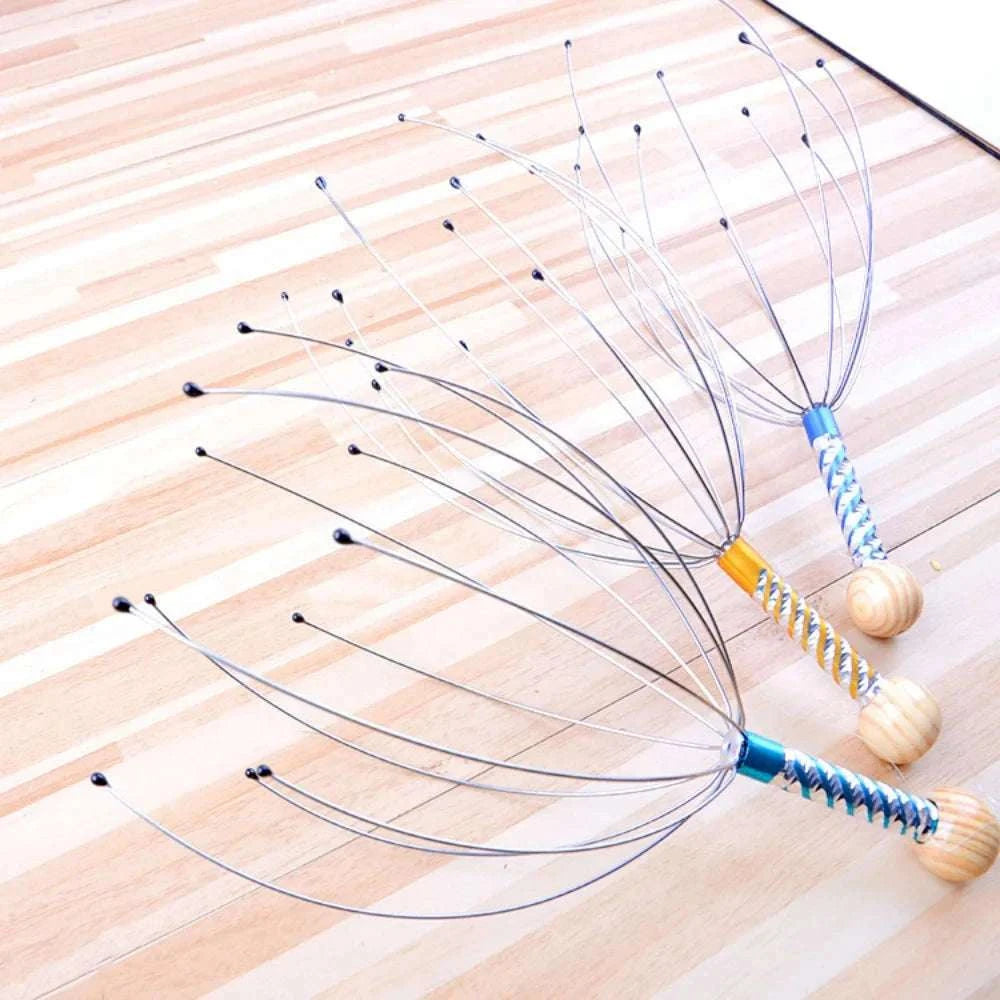 Octopus Head Massager for Relaxing Scalp Relief-1pc Random color