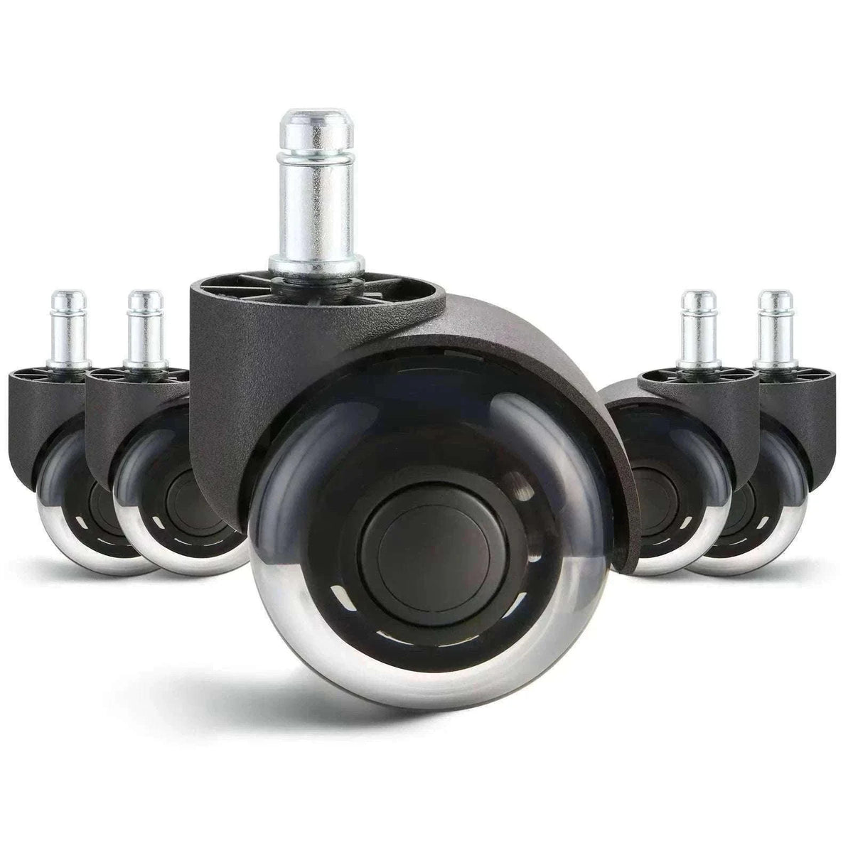Office Chair Replacement Wheels Set of 5 Smooth Quiet Casters-3 in Single Wheels / CZECH REPUBLIC