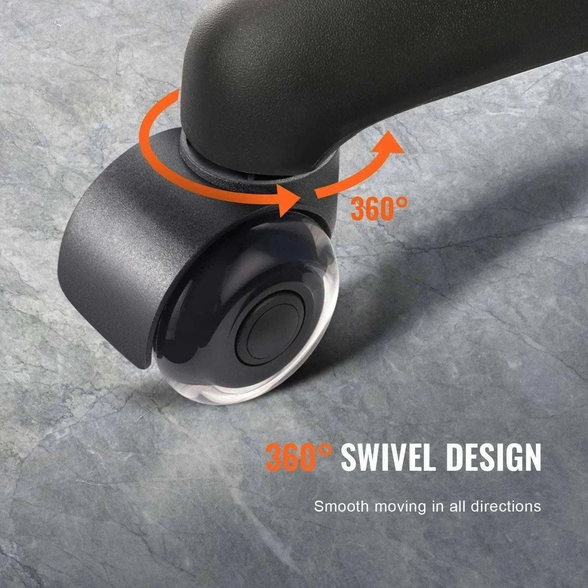 Office Chair Replacement Wheels Set of 5 Smooth Quiet Casters-3 in Single Wheels / CZECH REPUBLIC