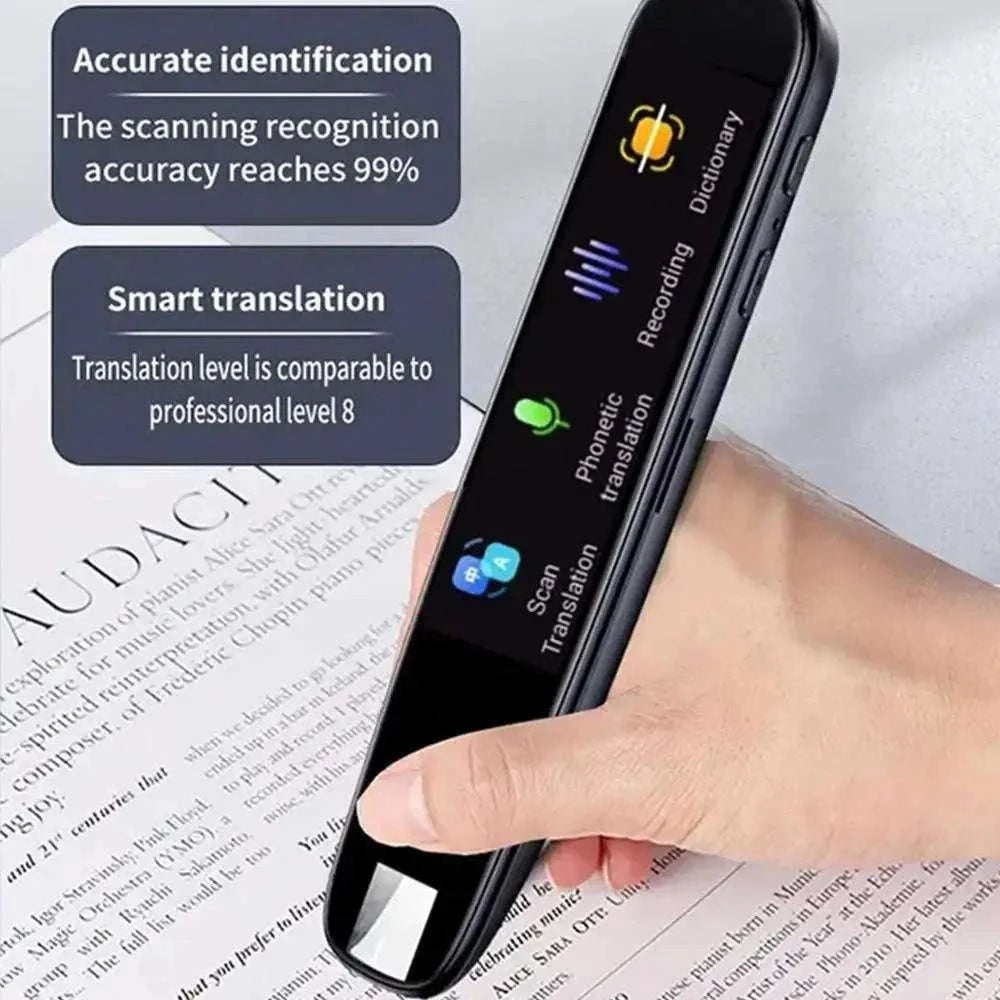 Offline Translation Pen with Intelligent Scanning and 123‑Language Support-black / JP
