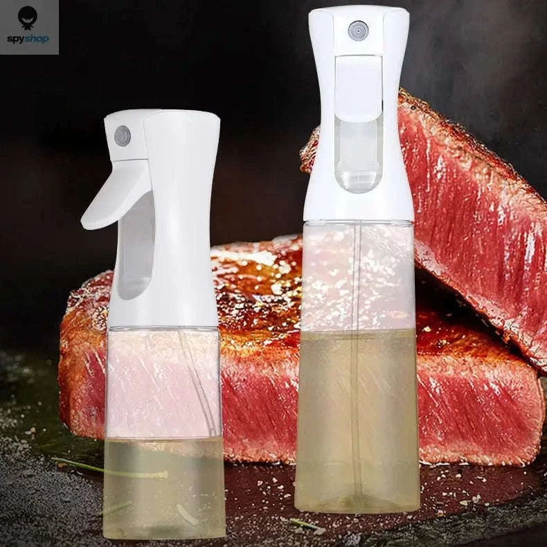 Oil Spray Bottle – Fine Mist Dispenser for Cooking, Grilling, and Baking-300ml white
