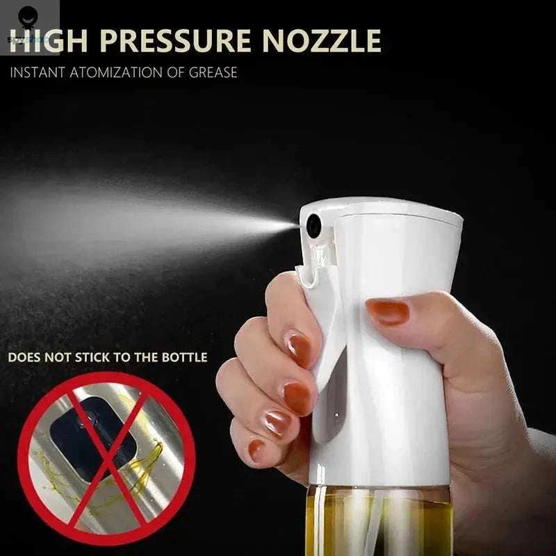 Oil Spray Bottle – Fine Mist Dispenser for Cooking, Grilling, and Baking-300ml white