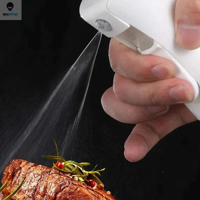Oil Spray Bottle – Fine Mist Dispenser for Cooking, Grilling, and Baking-300ml white