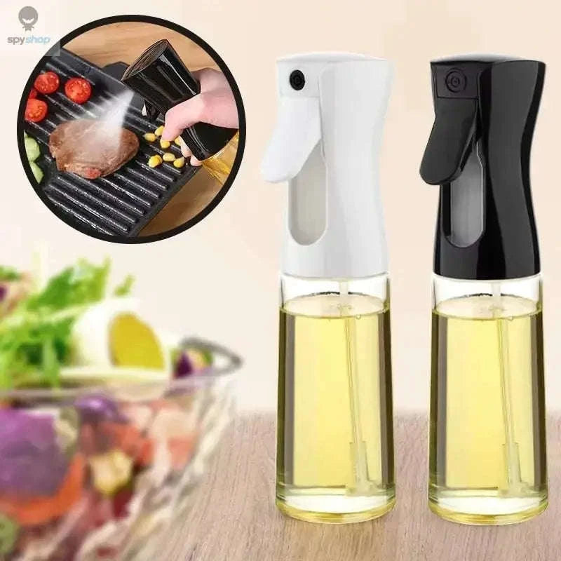 Oil Spray Bottle for Cooking – Precise Mist, Healthy Control, Multi‑Use Design-200 ML Black