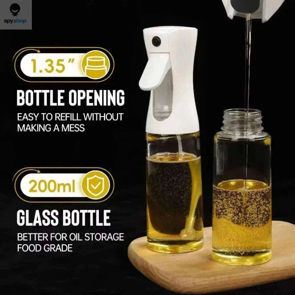 Oil Spray Bottle for Cooking with Precise Mist Control-200 ML Black