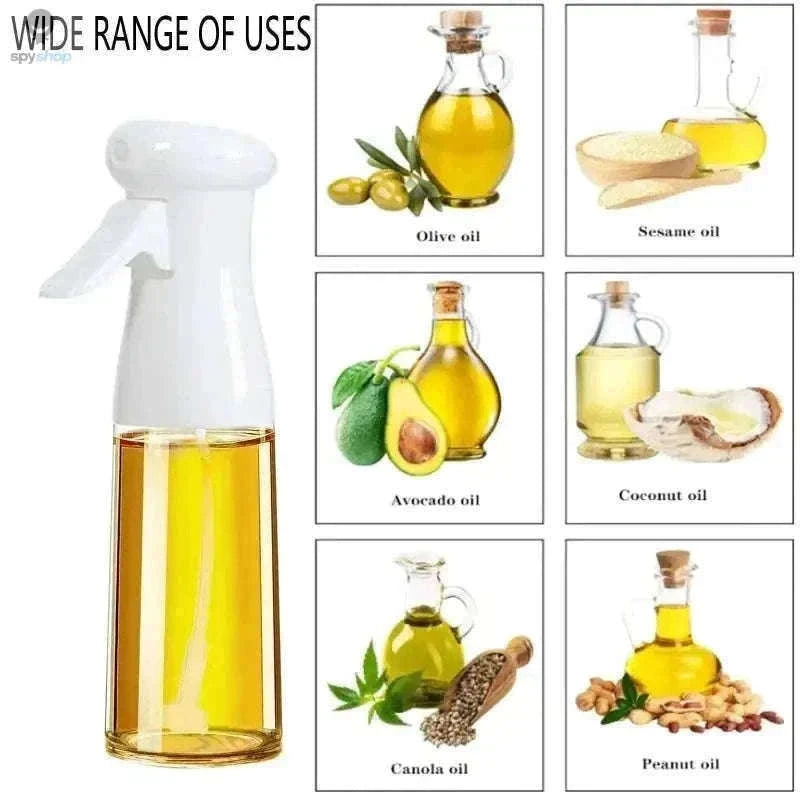 Oil Spray Bottle for Cooking with Precise Mist Control-200 ML Black