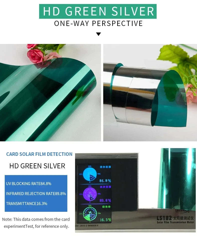 One Way Mirror Window Film-Brown silver / 90x500 cm