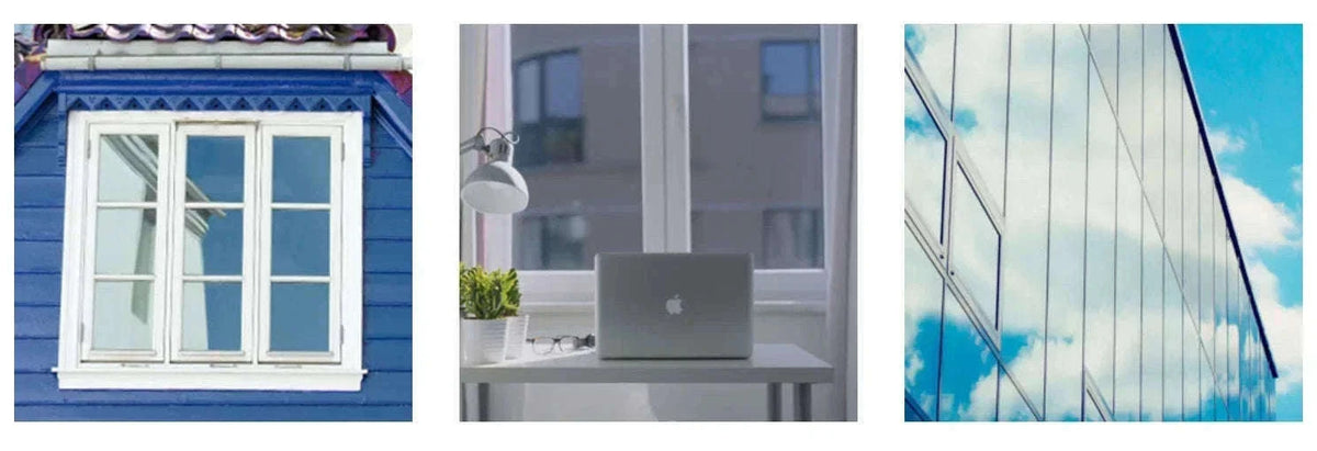 One Way Mirror Window Film for Daytime Privacy and Heat Control-Silver-silver / 90x500 cm