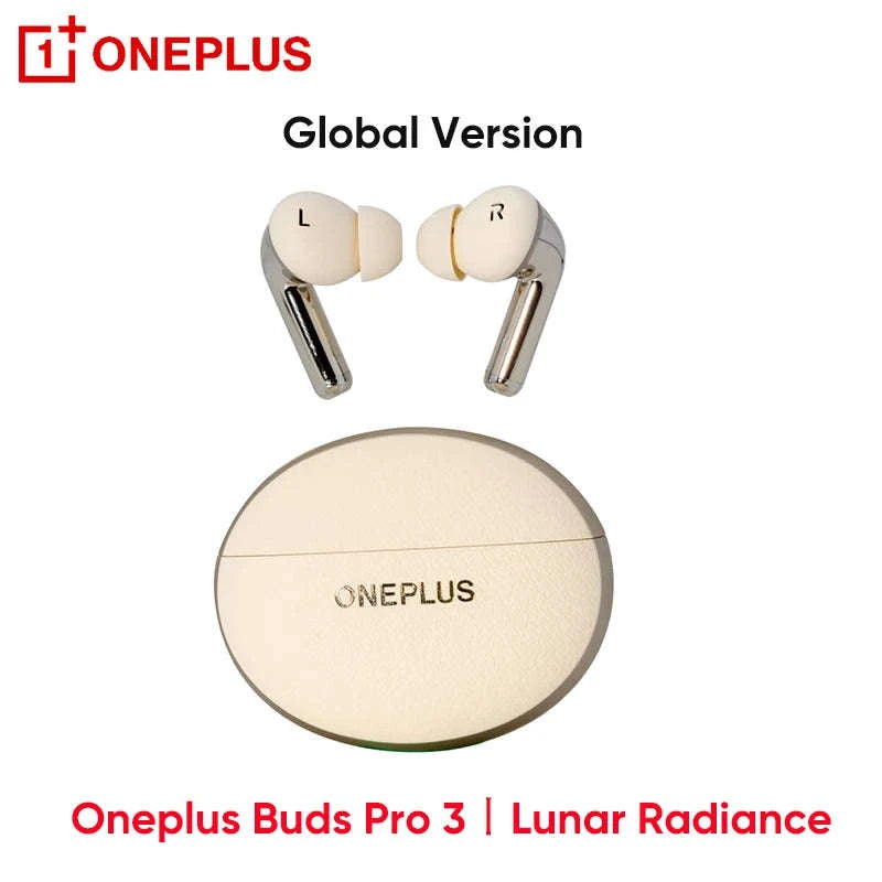 OnePlus Buds Pro 3 Global Version Noise‑Cancelling Earbuds-Lunar Radiance / spain