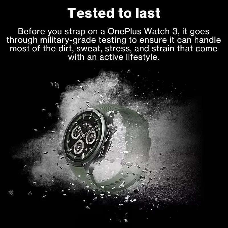 OnePlus Watch 3 Smart Watch with LTPO AMOLED Display-Silver titanium / 46mm