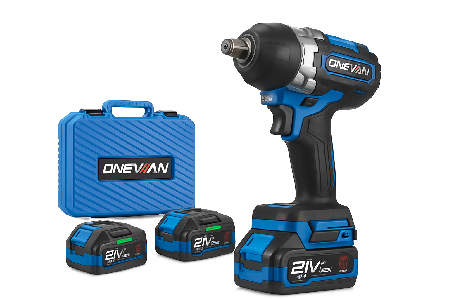 ONEVAN 2800N.M High Torque Brushless Electric Wrench Cordless 1/2 Inch Screwdriver Impact Drill Tool For Makita 18V Battery Pin