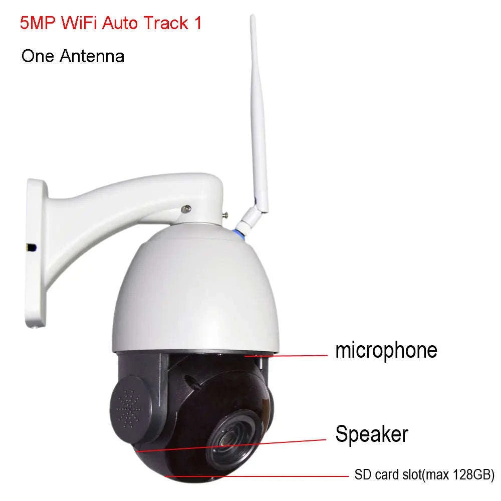 Onvif 4K 8MP POE IP PTZ Speed Dome Camera-4K 8MP Auto Track / AU Plug