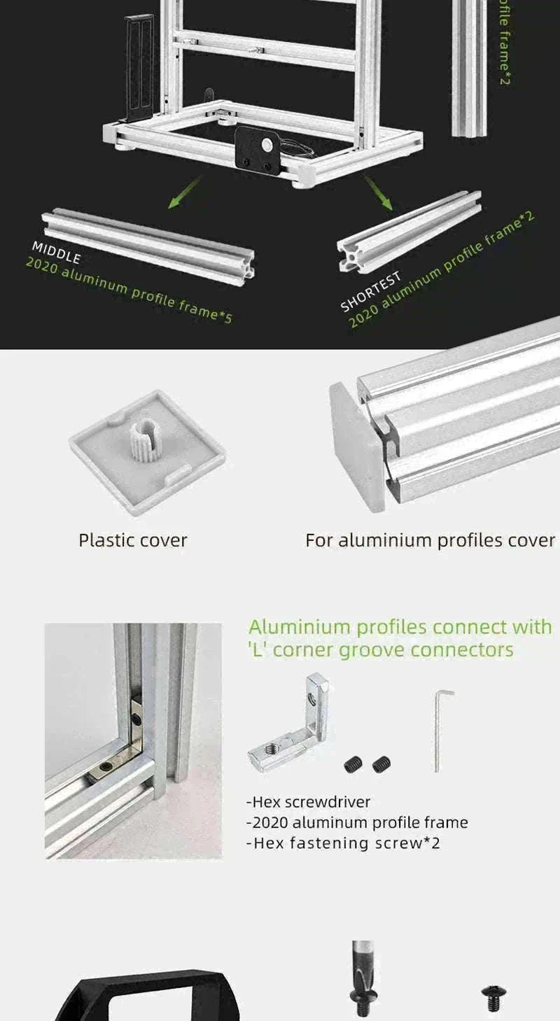 Open Frame ATX Aluminum PC Case with Horizontal GPU Mount-BlockCase Silver