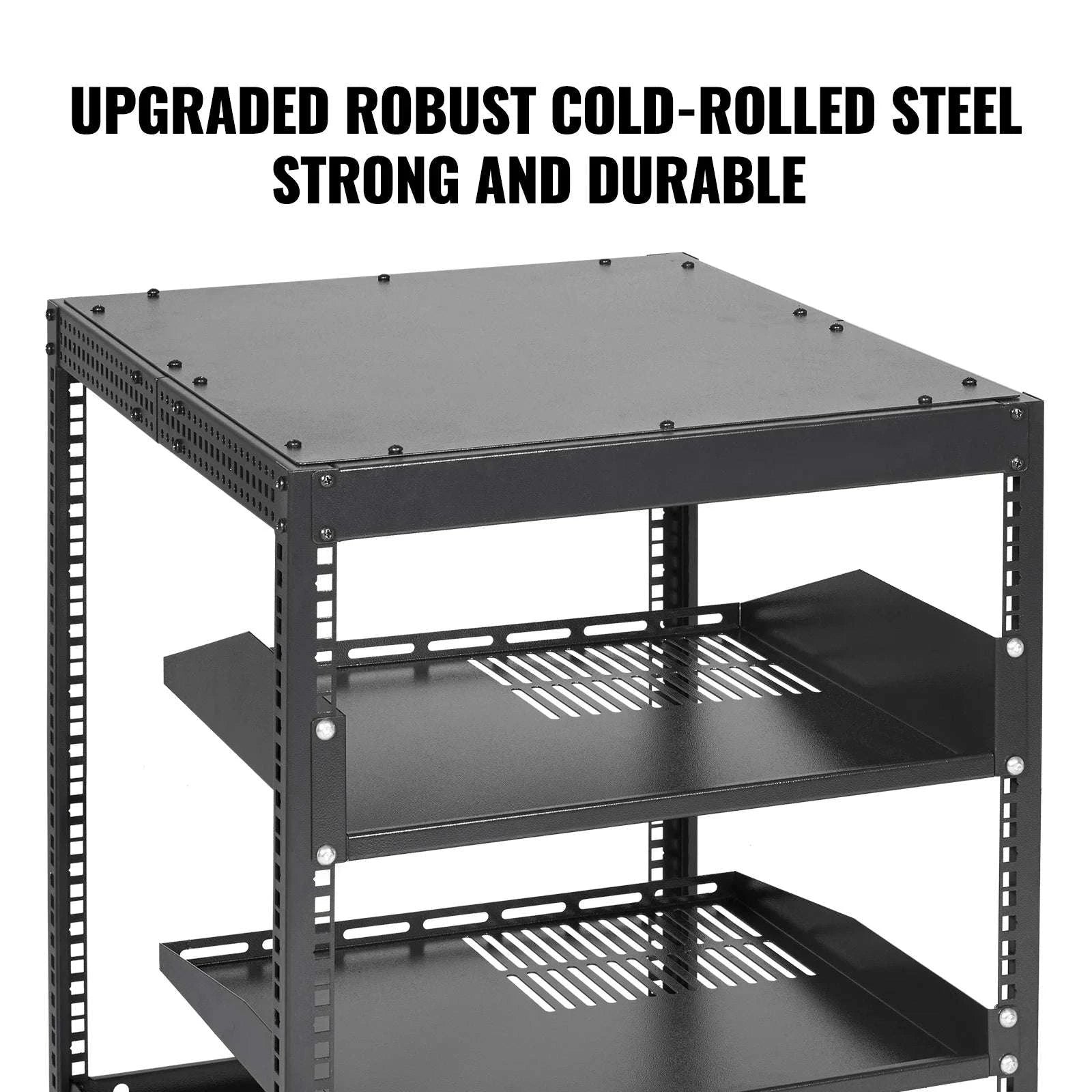 Open Frame Server Rack Adjustable 12U–20U Wall or Floor Mount-20U / United States