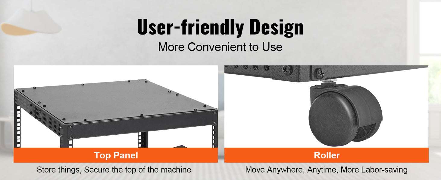 Open Frame Server Rack Adjustable 12U–20U Wall or Floor Mount-20U / United States
