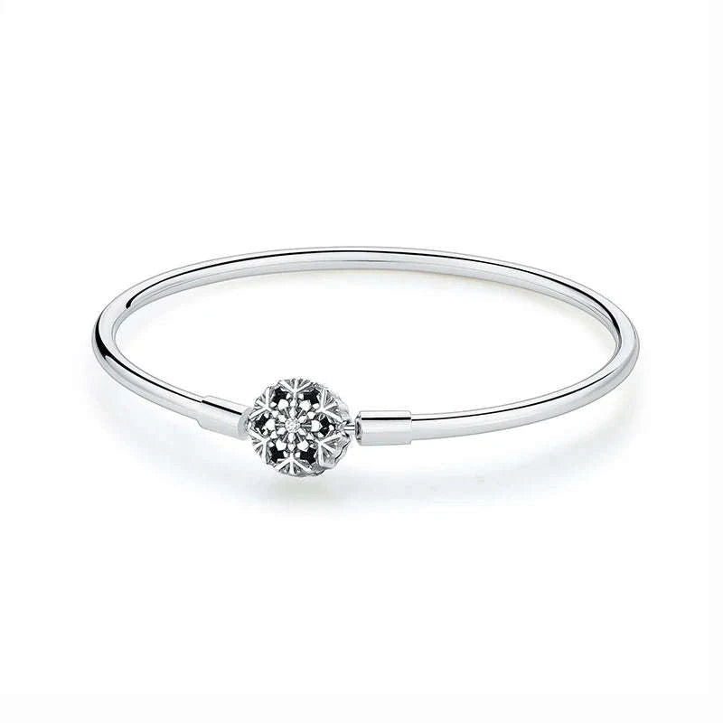 Original 925 Sterling Silver Bracelet with Heart Charms-20 / 17cm