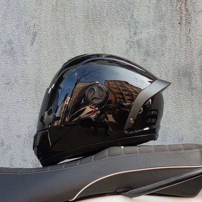ORZ Full Face Motorcycle Helmet DOT Approved, Unisex ABS+PC-19 / L