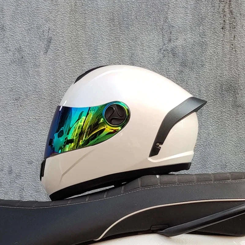 ORZ Full Face Motorcycle Helmet DOT Approved, Unisex ABS+PC-19 / L