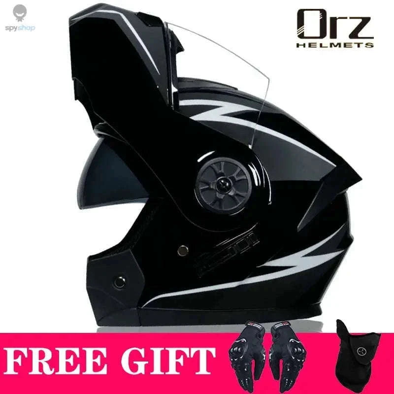 Orz Voyage Modular Motorcycle Helmet with Dual Visor-5B / S