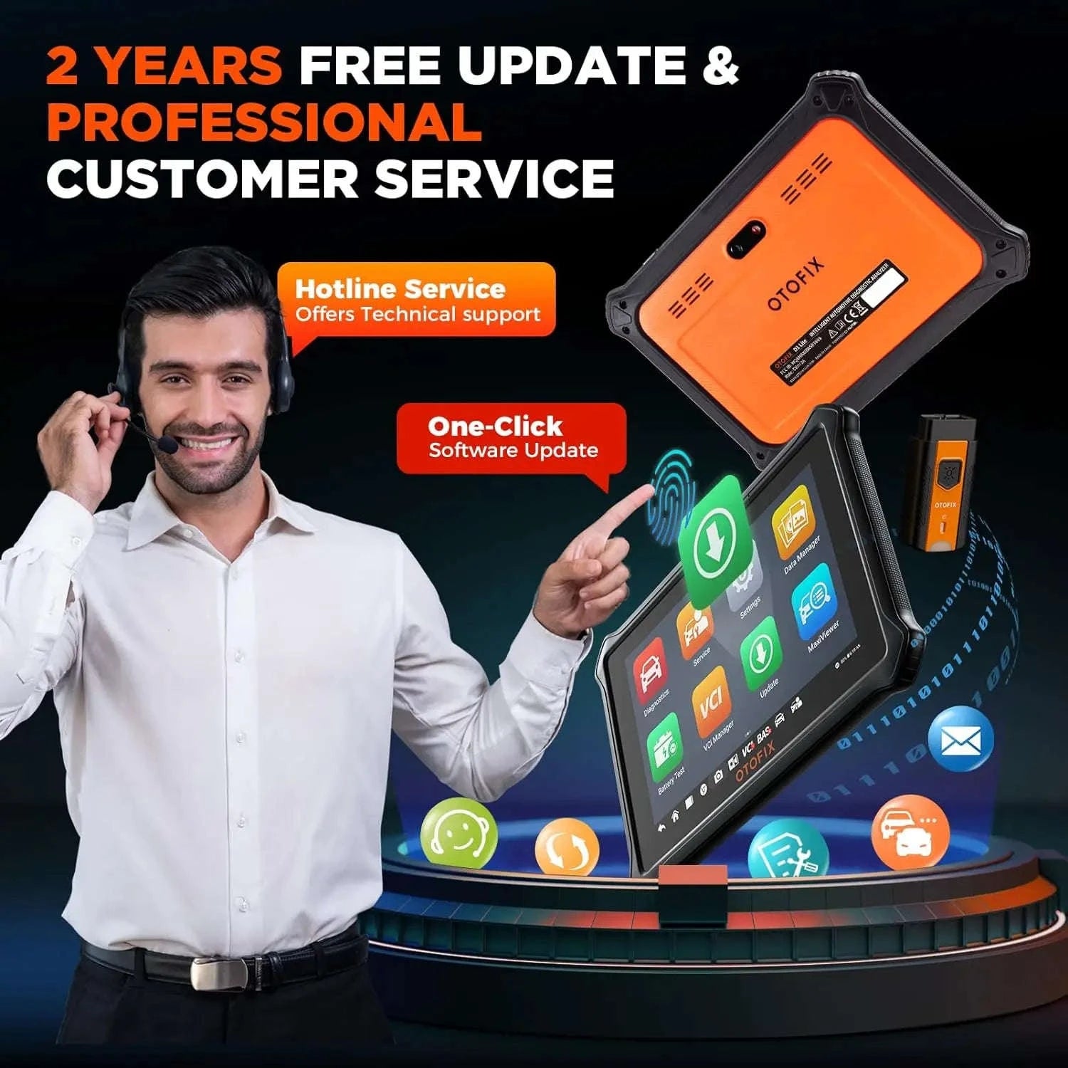 OTOFIX D1 Lite OBD2 Scanner with Bi‑Directional Control-Global version / United States