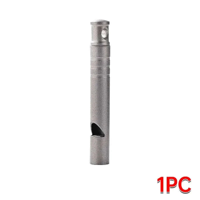 Outdoor Aluminum Alloy Emergency Whistle-Titanium 3PCS