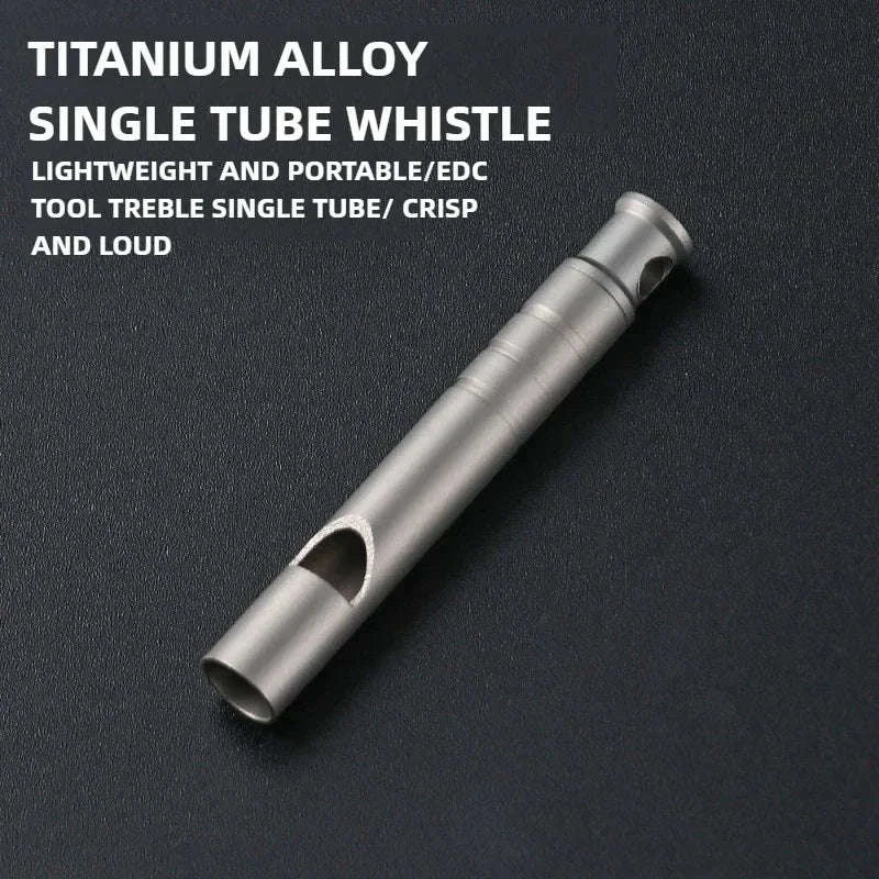 Outdoor Aluminum Alloy Emergency Whistle-Titanium 3PCS