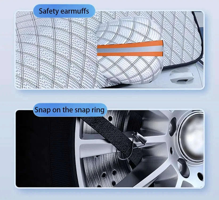 Outdoor Car Windshield Snow Cover with Windproof Strap-1 pc