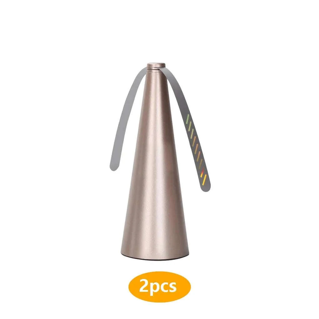 Outdoor Fly Bug Repeller Fan for Tables and Meals-2pcs Silver