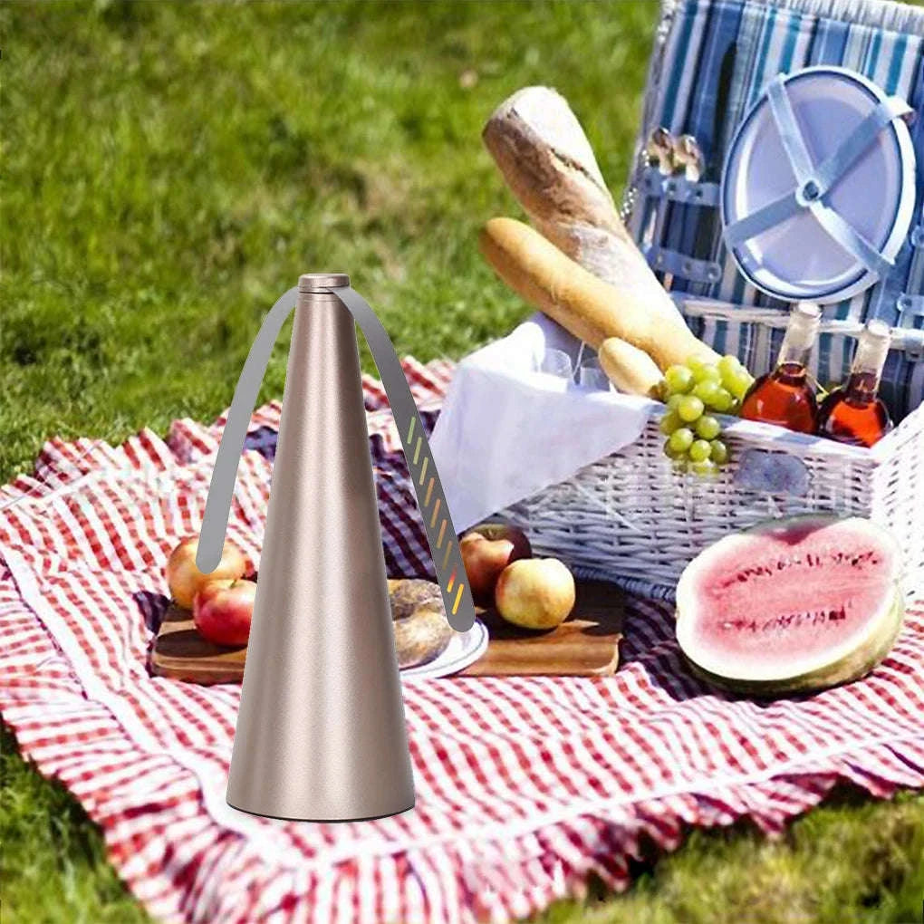 Outdoor Fly Bug Repeller Fan for Tables and Meals-2pcs Silver