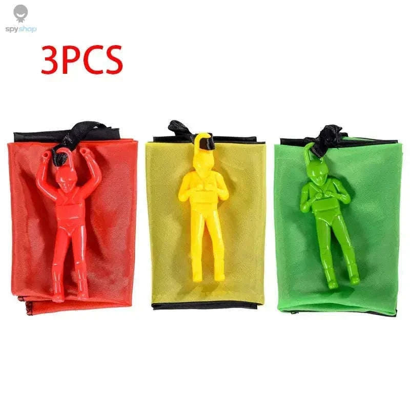 Outdoor Flying Parachute Toy for Backyard Play-3pcs