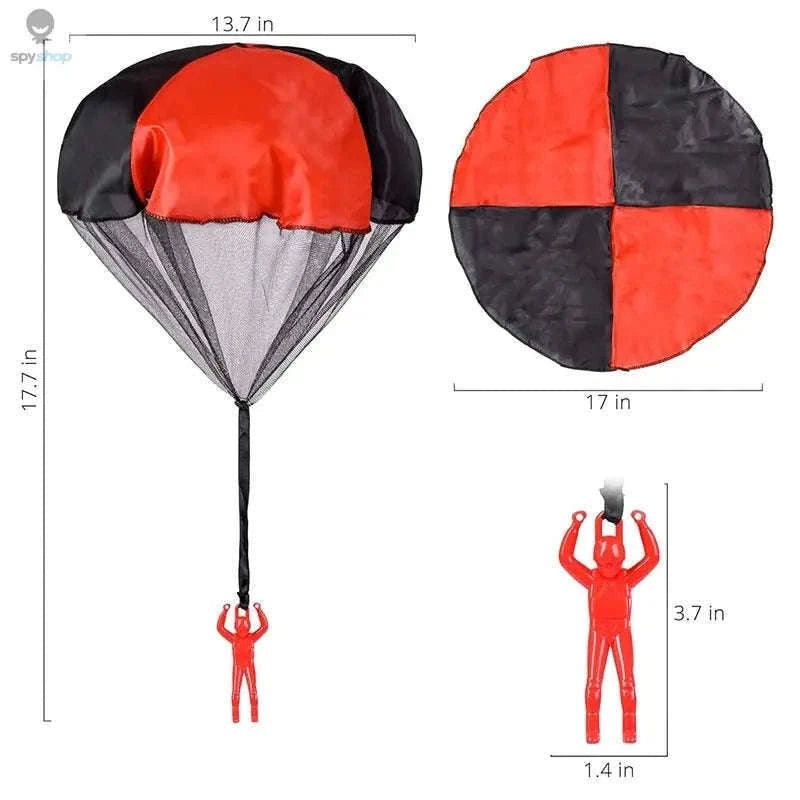 Outdoor Flying Parachute Toy for Backyard Play-3pcs