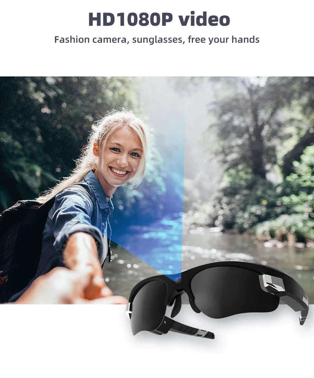 Outdoor FPV Camera Sunglasses with 1080P Action Recording-VG32