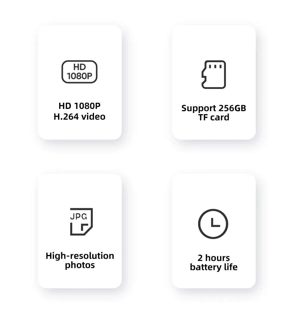 Outdoor FPV Camera Sunglasses with 1080P Action Recording-VG32