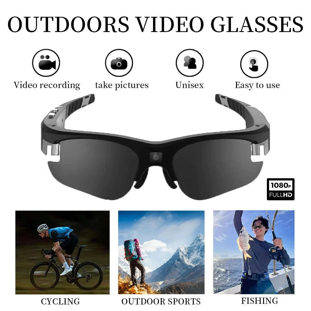 Outdoor FPV Camera Sunglasses with 1080P Action Recording-VG32